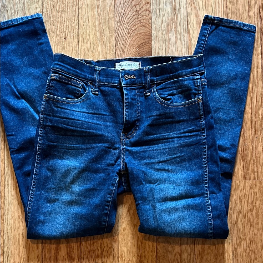 Madewell Deep Blue Skinny Jeans